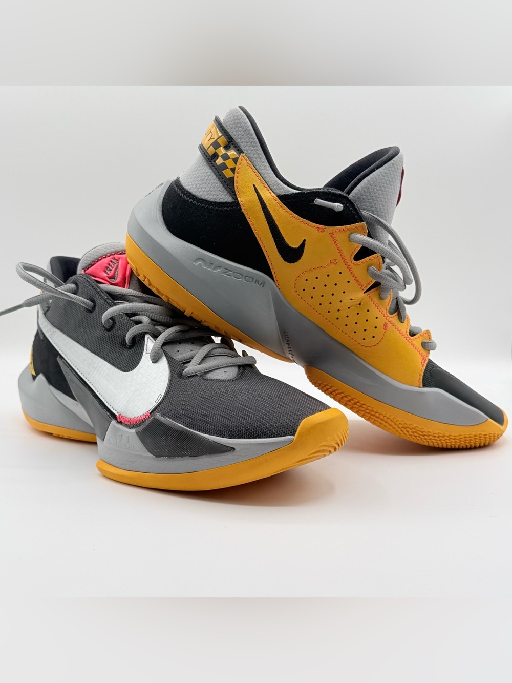 Nike Men’s Yellow, Gray & Black Low-Top Athletic Shoes